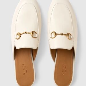 GUCCI Princetown Mules in Mystic White